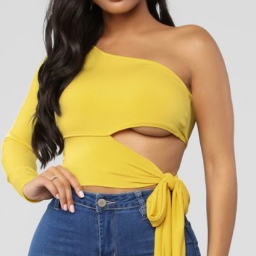 Fashion Nova One Shoulder Top NEW